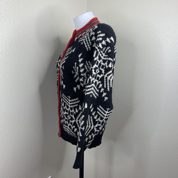 Cambridge Woolens Dry Goods Wool Cardigan Sweater Fair Isle Nordic Women’s Sz S - Picture 4 of 6